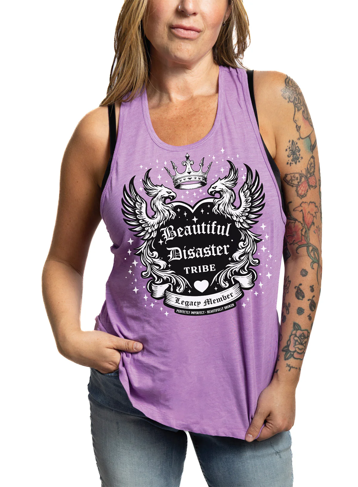 Legacy Twistback Tank - Purple